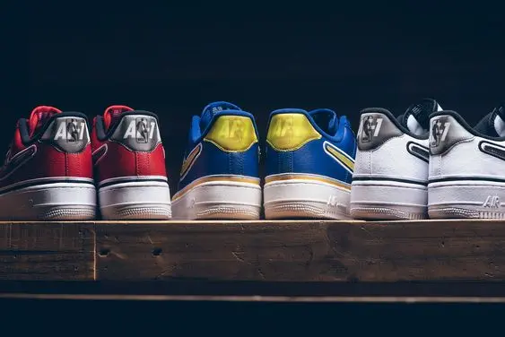 Alternative view of Nike Air Force 1 '07 LV8 Sport NBA 'Gym Red' AJ7748-600