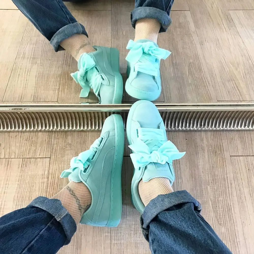 Giày Puma Suede Heart Reset Wmns 'Aruba Blue' 363229-01 - Ảnh 6