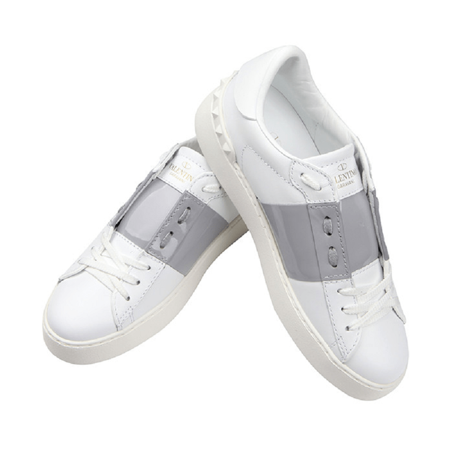 Giày Valentino Shiny Gray Open Sneakers PW2S0781-TCQ-832 - Ảnh 3