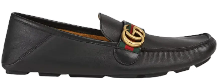 Giày Gucci Leather Driver With Web ‘Black’ 450891-DTM10-1060