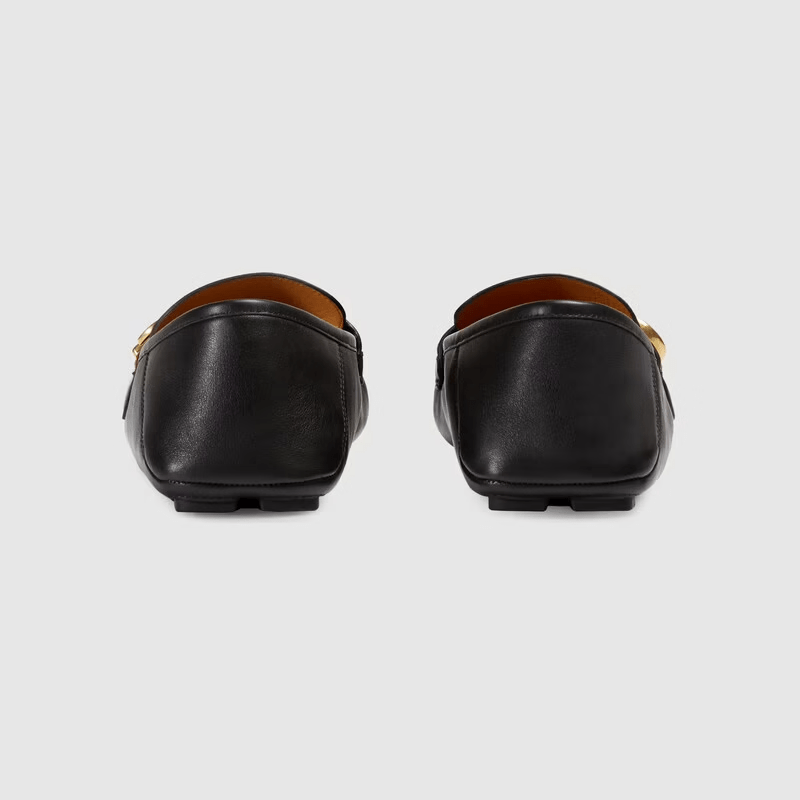 Giày Gucci Leather Driver With Web ‘Black’ 450891-DTM10-1060 - Ảnh 4