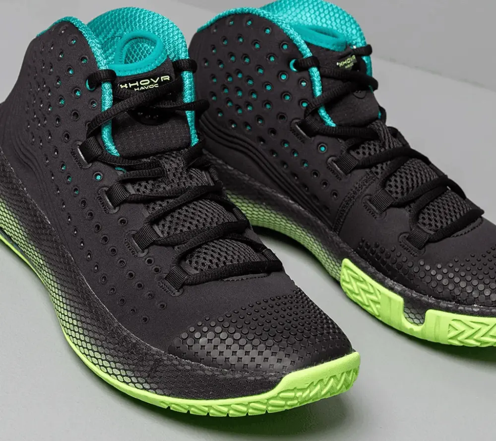 Alternative view of Giày Under Armour HOVR Havoc 2 'Black Lime' 3022050-001