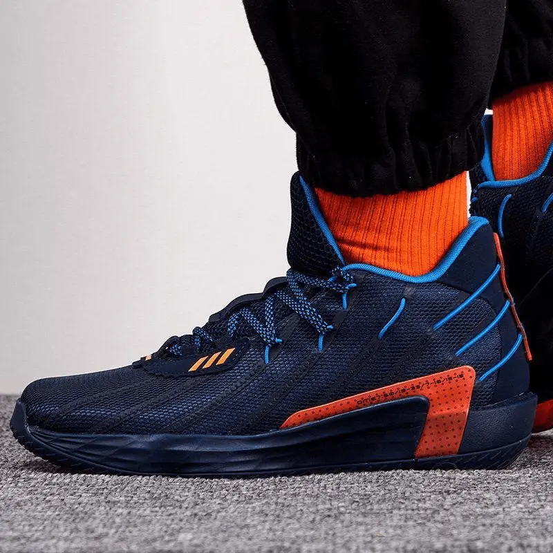 Giày Adidas Dame 7 Lights Out 'Dark Blue' FZ1103 - Ảnh 4