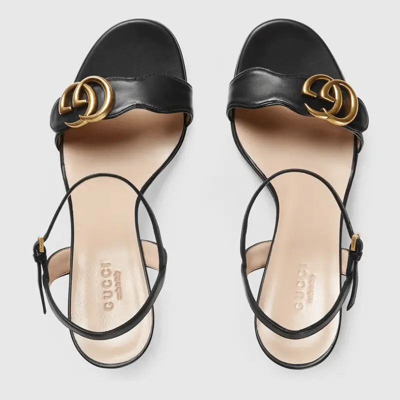 Alternative view of Giày Gucci Leather Mid-heel Sandal ‎453379-A3N00-1000