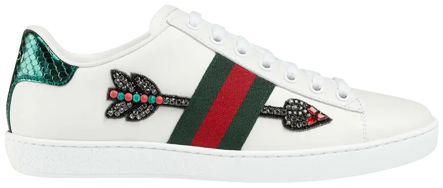 Giày Gucci Wmns Ace Embroidered 'Arrow' 454551-02JP0-9064