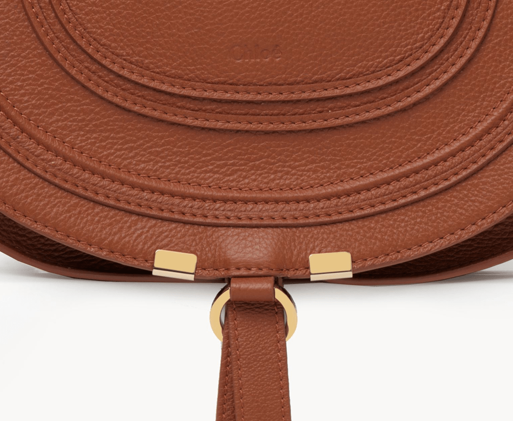 Túi Chloe' Marcie Medium Saddle Bag In Grained Calfskin CHC21AS605F0125M - Ảnh 3