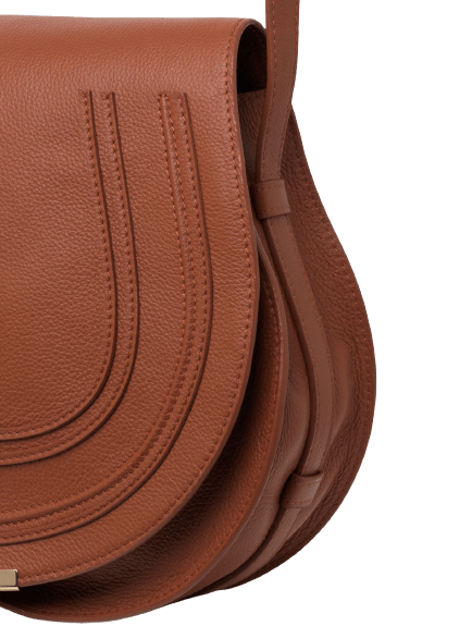 Túi Chloe' Marcie Medium Saddle Bag In Grained Calfskin CHC21AS605F0125M - Ảnh 2