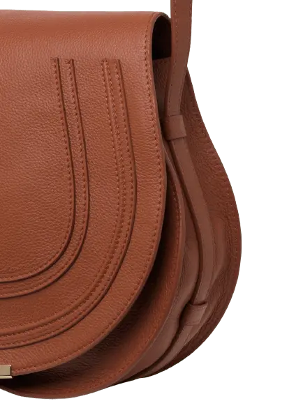 Alternative view of Túi Chloe' Marcie Medium Saddle Bag In Grained Calfskin CHC21AS605F0125M