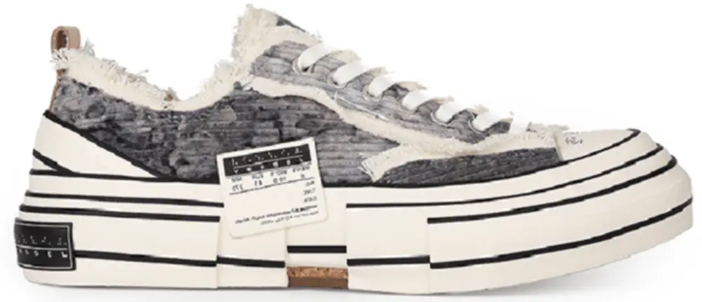Giày xVESSEL G.O.P Lows Corduroy Gray Tie Dye S21X15G