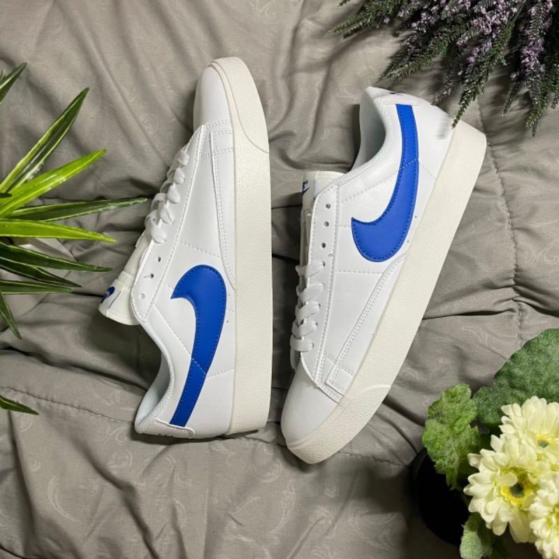 Giày Nike Blazer Low GS White Astronomy Blue CZ7576-100 - Ảnh 3