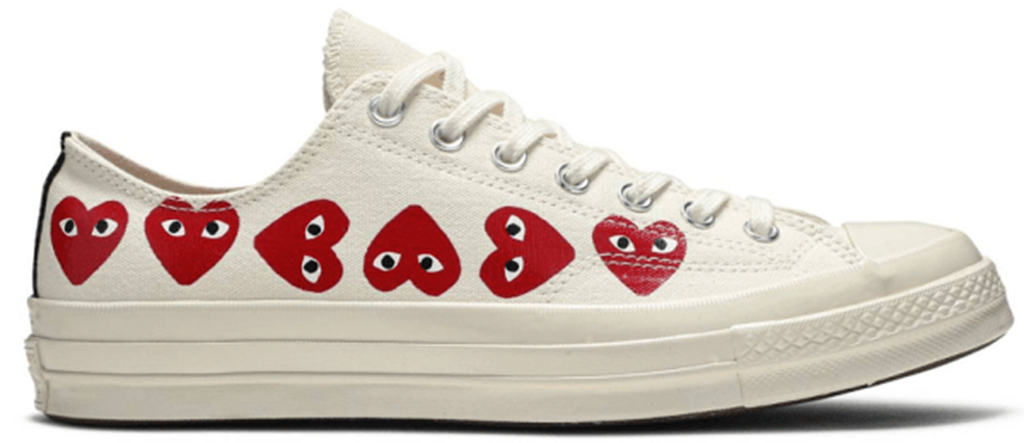 Giày Converse Comme des Garçons Play x Chuck 70 Low Top Multi Heart 162975C