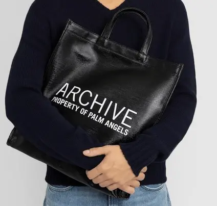Alternative view of Túi Palm Angels Black Archive Shopper Tote PMNA053F21LEA0011001