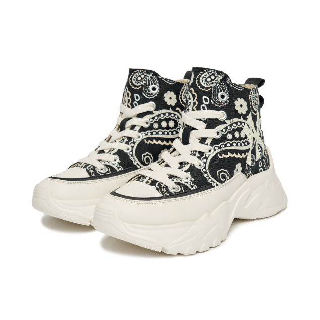 Giày MLB Chunky High New York Yankees 'Light Paisley' 3ASHULP2N-50BKS - Ảnh 3