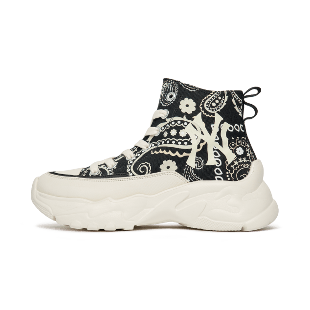 Giày MLB Chunky High New York Yankees 'Light Paisley' 3ASHULP2N-50BKS - Ảnh 2