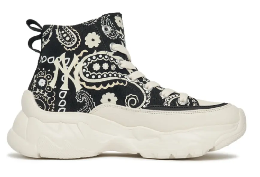 Giày MLB Chunky High New York Yankees 'Light Paisley' 3ASHULP2N-50BKS