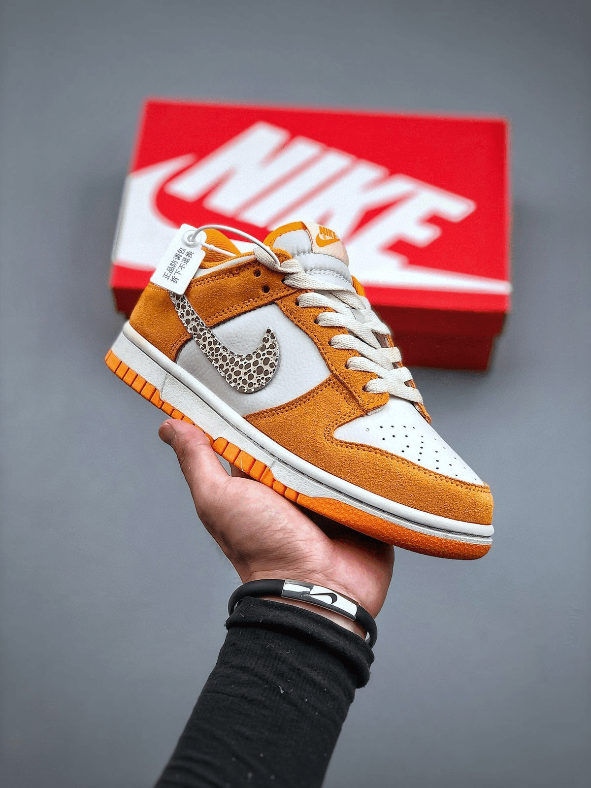 Giày Nike Dunk Low 'Safari Swoosh Kumquat' DR0156-800 - Ảnh 7