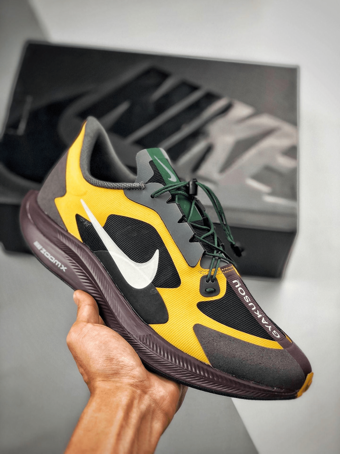 Giày Nike Gyakusou x Zoom Pegasus Turbo 'Gold Fir' BQ0579-700 - Ảnh 5