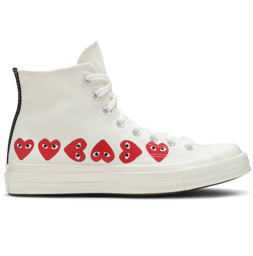 Giày Converse Comme des Garçons Play x Chuck 70 Hi Top Multi Heart 162972C