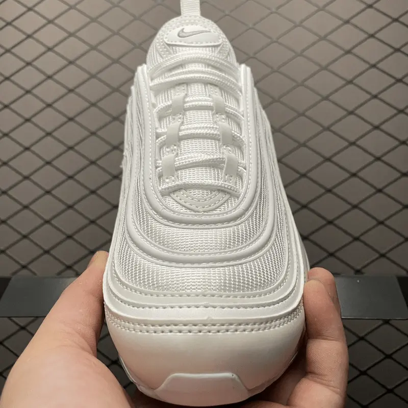 Alternative view of Giày Nike Air Max 97 'Triple White Wolf Grey' 921826-101
