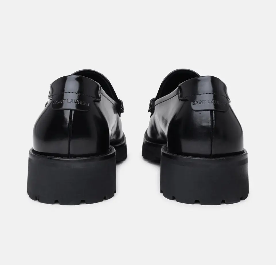 Giày Saint Laurent Monogram Logo 'Black' 732650-AO9VV-1000 - Ảnh 4