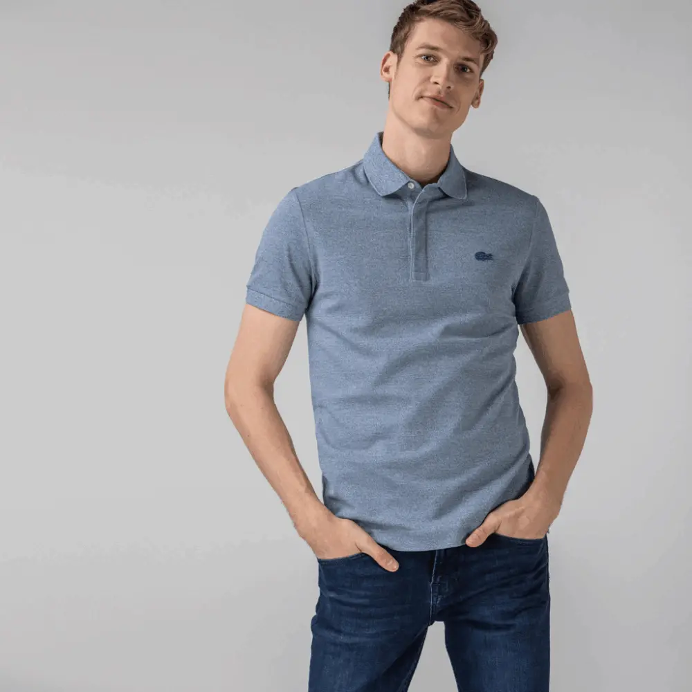 Áo Lacoste Men's Paris Polo Regular Fit Stretch Cotton Piqué PH5522-1GF - Ảnh 4