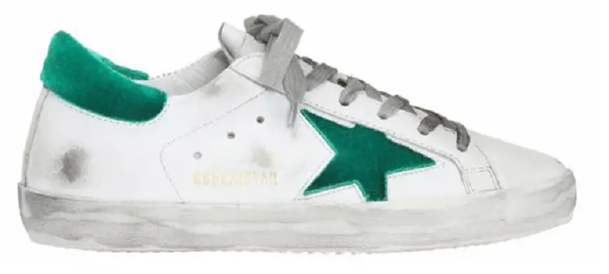 Giày Golden Goose Superstar White Green G32MS590-E49