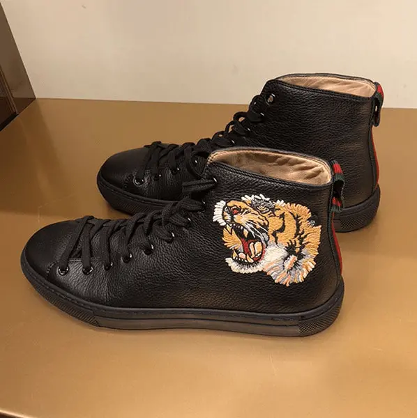 Giày Gucci Leather High 'Tiger' 451621-BXOA0-1060 - Ảnh 5