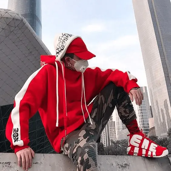 Alternative view of Giày Nike Supreme x Air More Uptempo 'Red' 902290-600