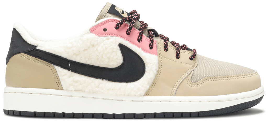 Giày Nike Wmns Air Jordan 1 Retro Low Fleece 'Parachute Beige' AQ0828-200