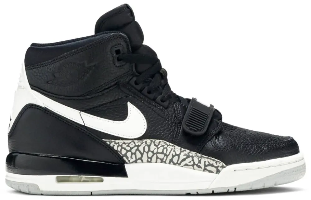 Giày Nike Air Jordan Legacy 312 GS 'Black Cement' AT4040-001