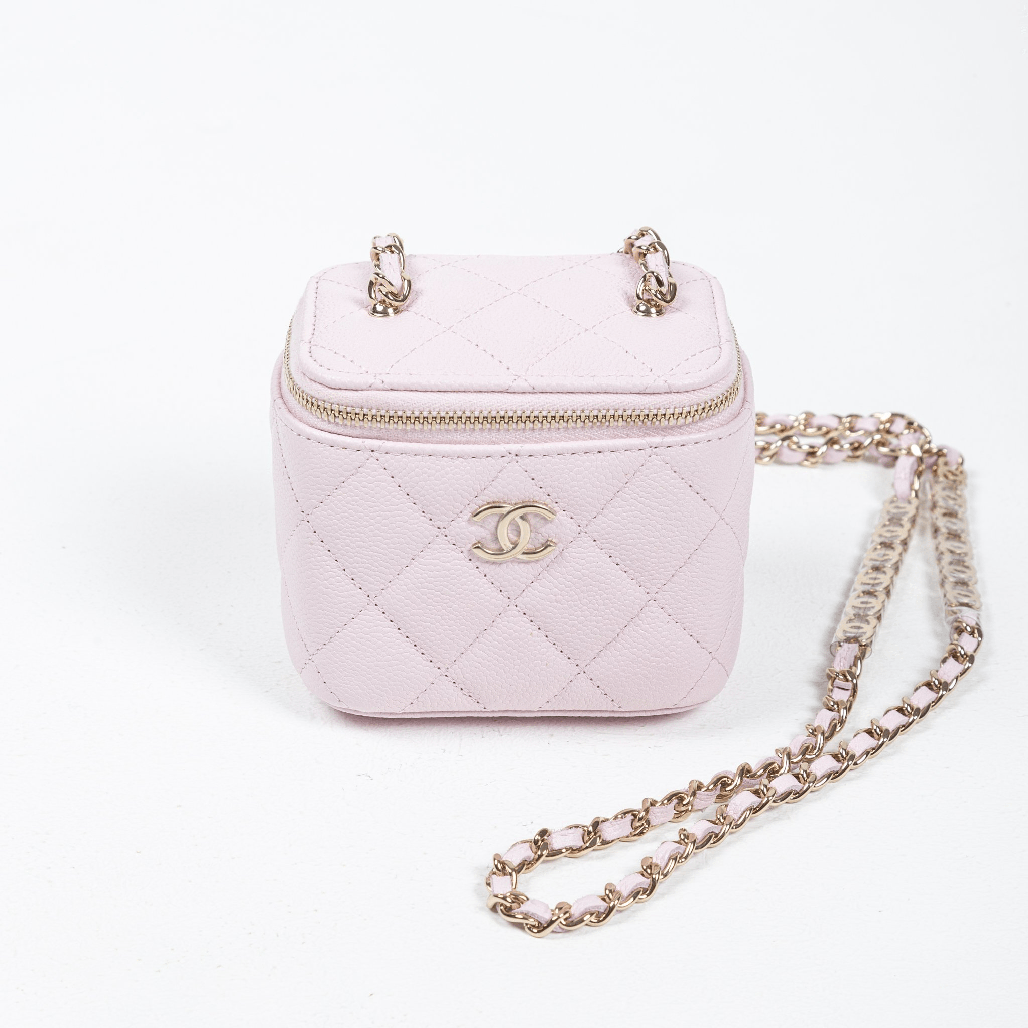 Túi Chanel Quilted Grained Calfskin Mini Vanity 'Pink' C24Z8 - Ảnh 2