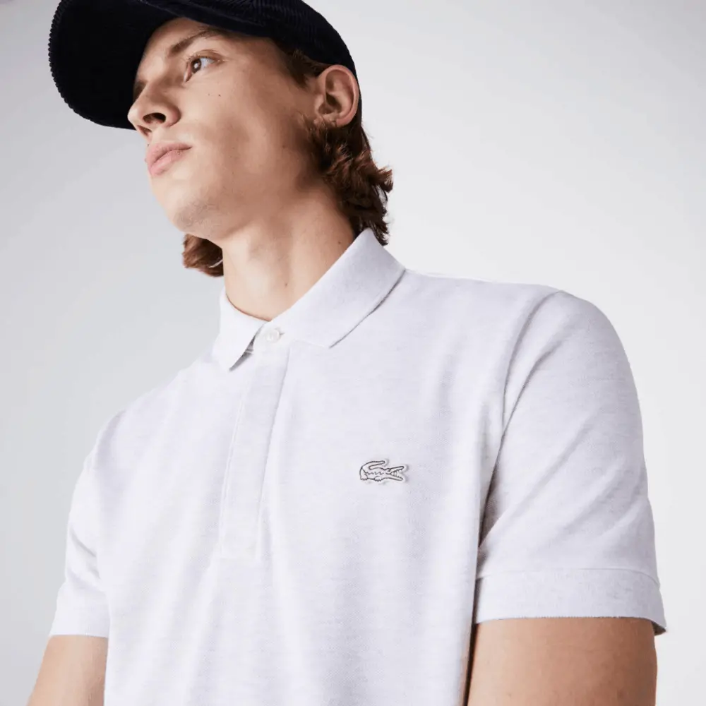 Áo Lacoste Paris Polo Shirt Regular Fit Stretch Cotton 'White' PH5522-HT1 - Ảnh 4
