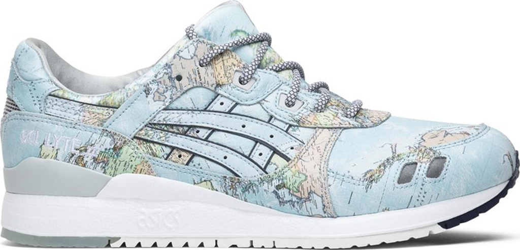 Giày Asics Atmos x Gel Lyte 3 'World Map' 1191A197-400