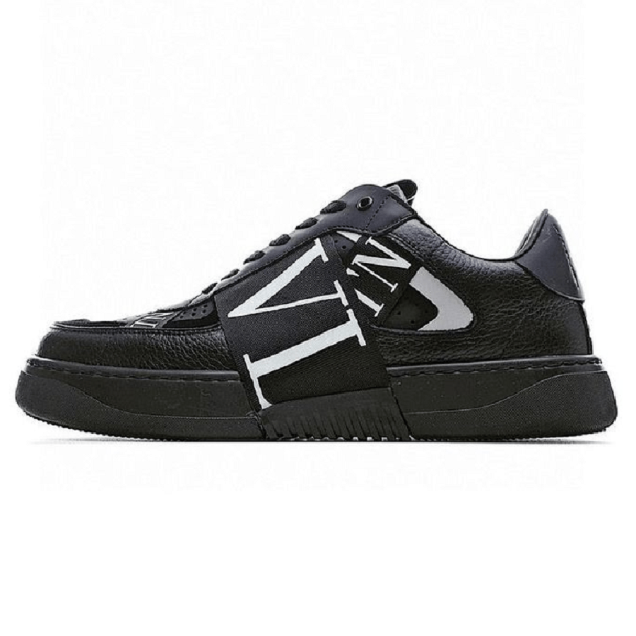 Giày Valentino Low-Top Calfskin VL7N All Black WY2S0E02WRQ0NO - Ảnh 4
