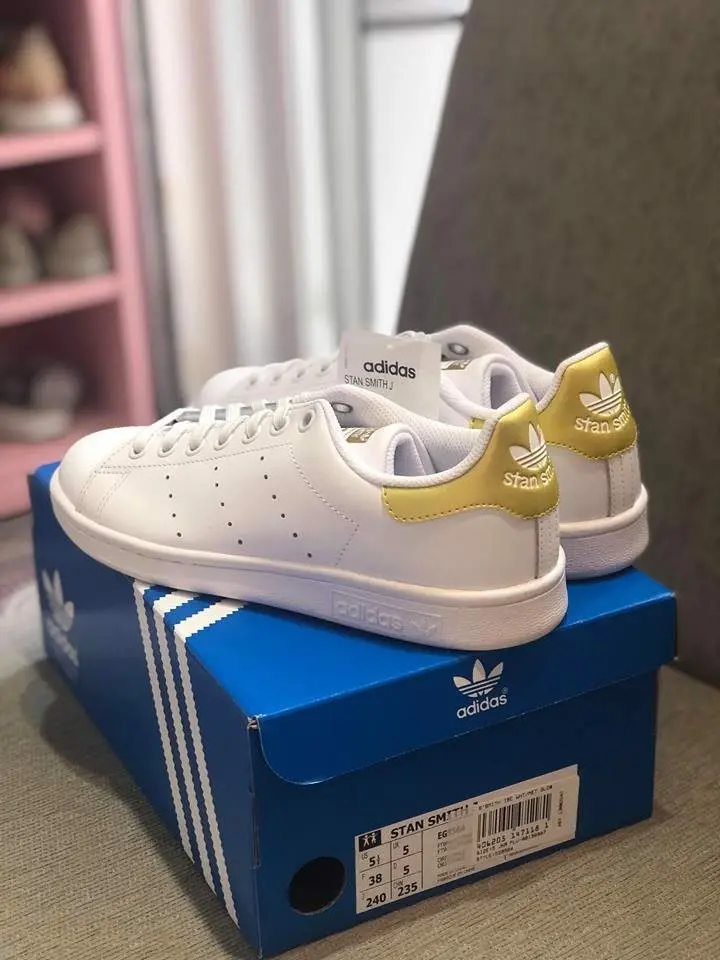 Giày Adidas Stansmith Gold EG9564 - Ảnh 3
