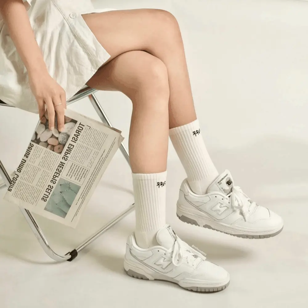 Alternative view of Giày New Balance 550 'White Grey' GSB550PB