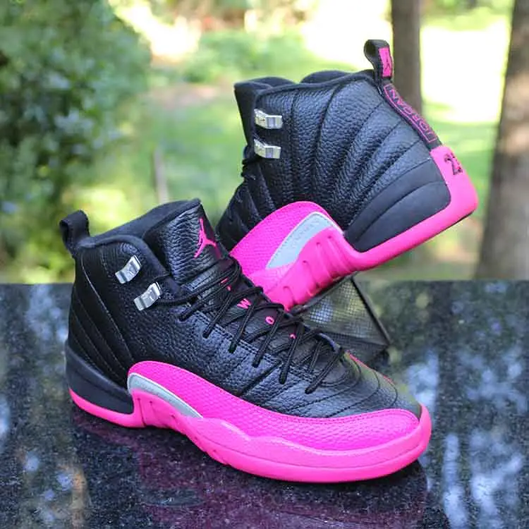 Alternative view of Giày Nike Air Jordan 12 Retro GS 'Deadly Pink' 510815-026