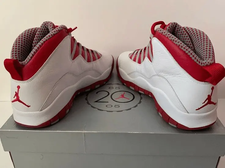 Giày Nike Air Jordan 10 Retro 'Red Steel' 2005 310805-161 - Ảnh 5