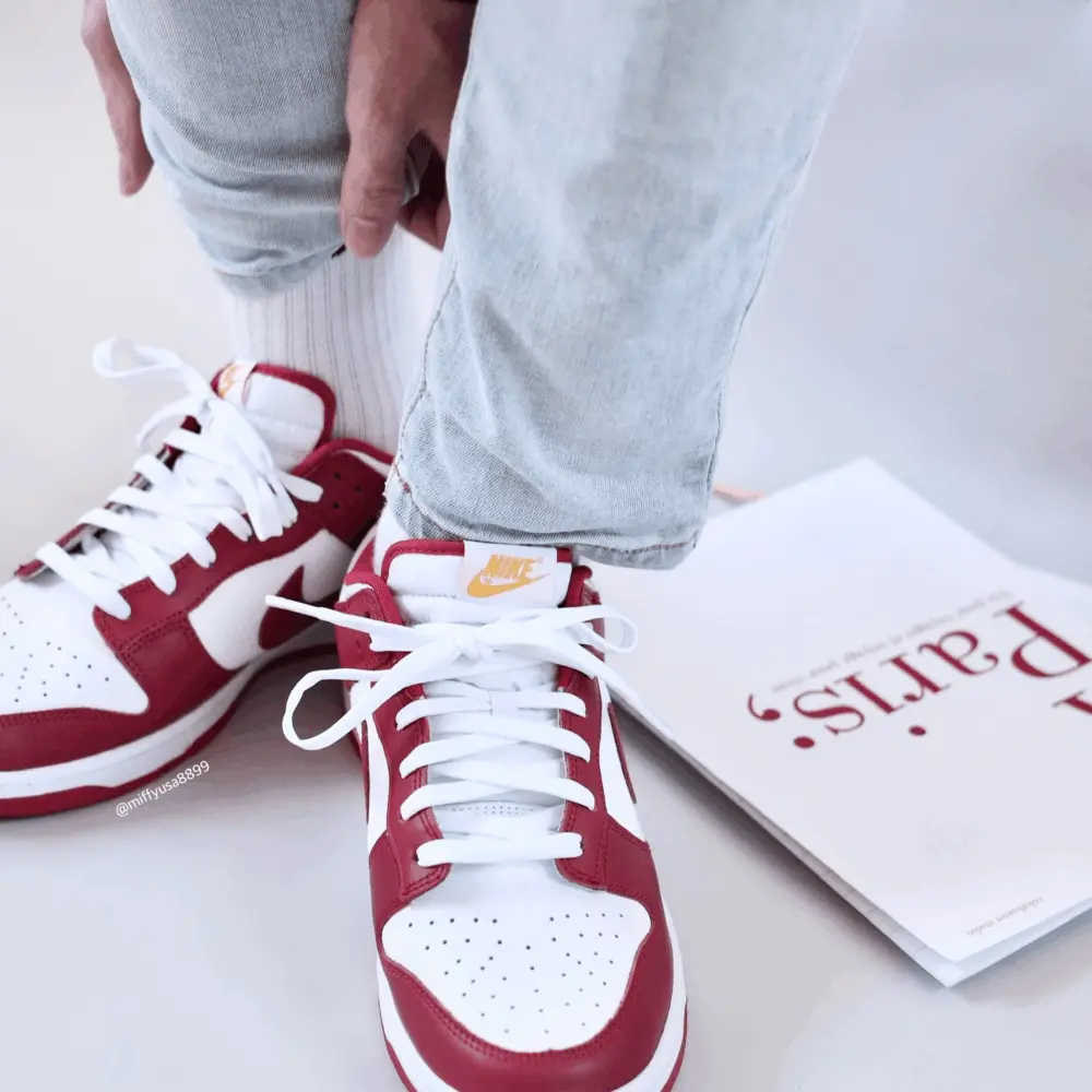 Giày Nike Dunk Low Retro 'Gym Red' DD1391-602 - Ảnh 4