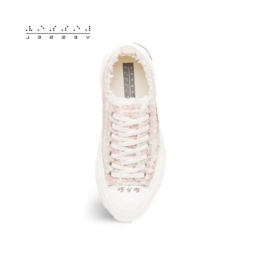 Giày xVESSEL G.O.P Lows 'Pink Mixed Tweed' - Ảnh 4