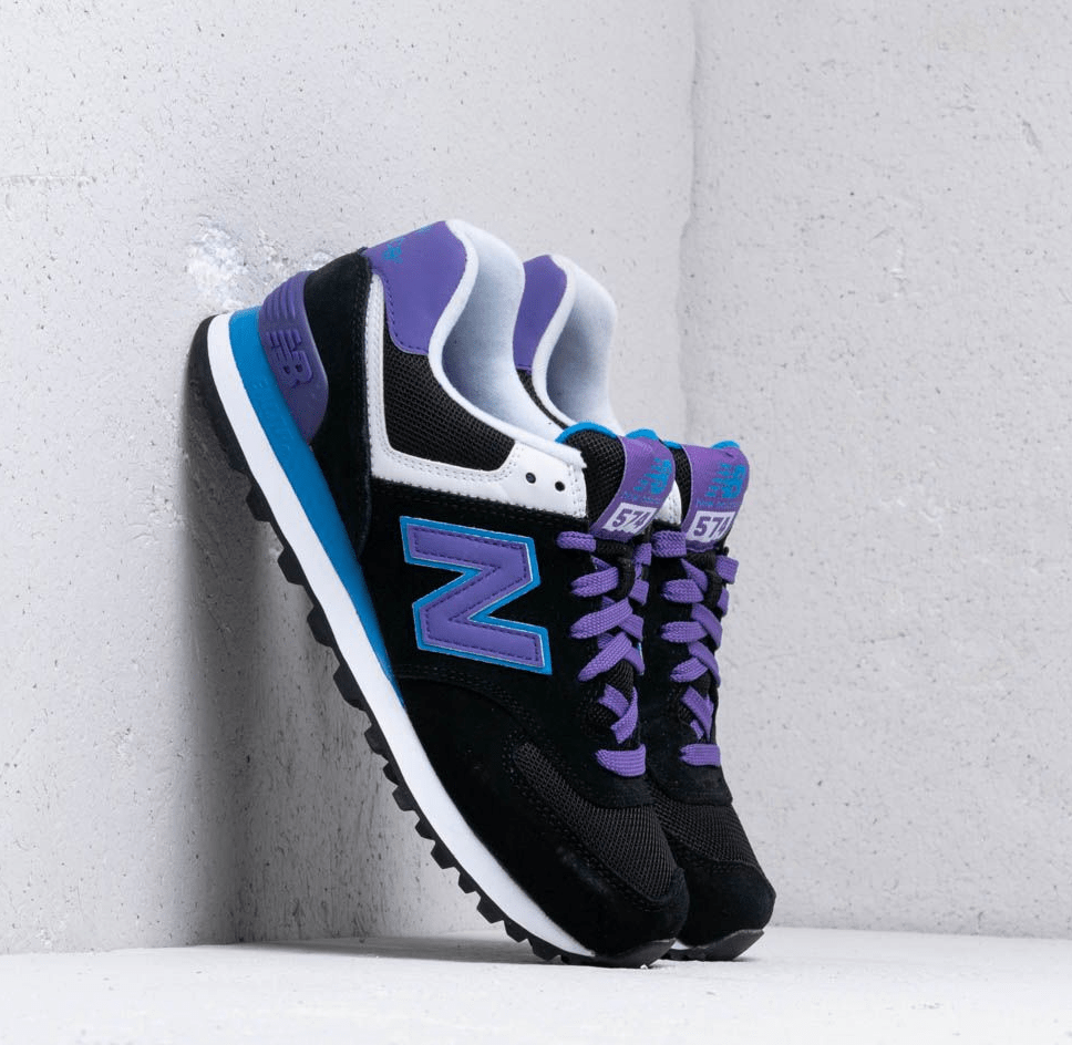 Giày New Balance Wmns 574 'Black Purple' WL574MOX - Ảnh 6