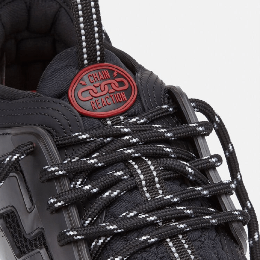 Giày Versace Chain Reaction Trainers Black DSU7071E-D9TVG-D41H1 - Ảnh 4