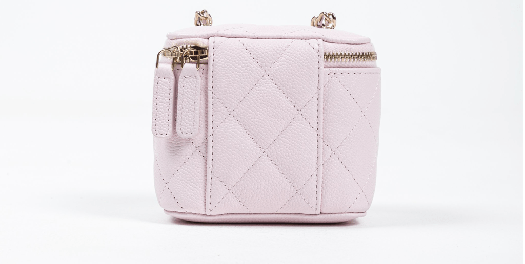 Túi Chanel Quilted Grained Calfskin Mini Vanity 'Pink' C24Z8 - Ảnh 3