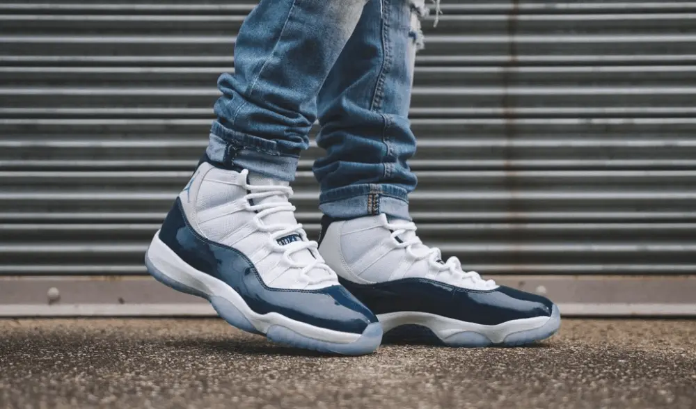 Giày Nike Air Jordan 11 Retro Low 'Navy Snakeskin' 2019 CD6846-102 - Ảnh 6