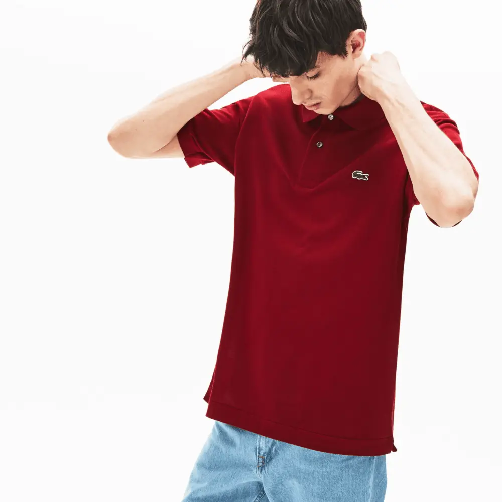 Áo Lacoste Men's Classic Fit L.12.12 Polo 'Bordeaux' L1212-476 - Ảnh 3