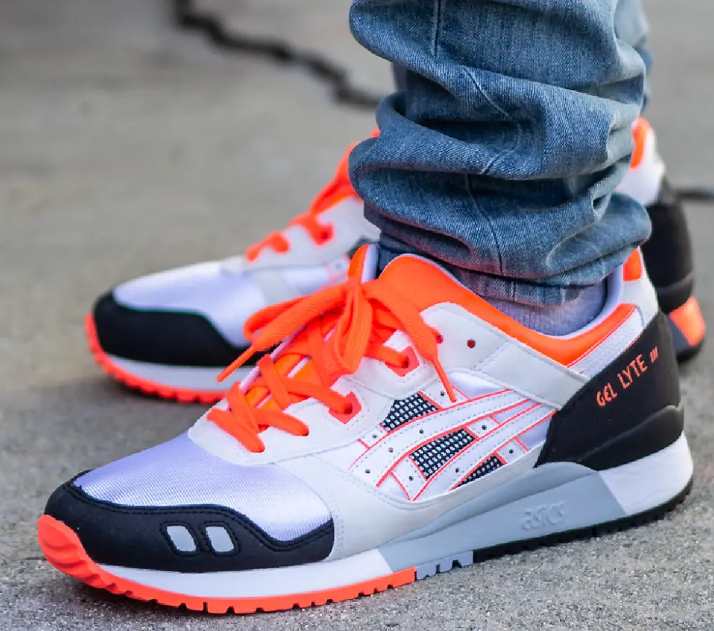 Giày Asics Gel Lyte 3 'White Orange Blue' H819Y-0101 - Ảnh 4