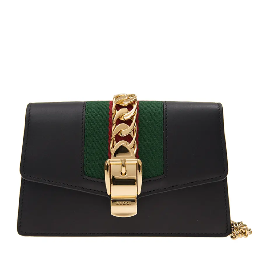 Túi Gucci Sylvie Leather Mini Chain Bag 494646 CWLSG 1060
