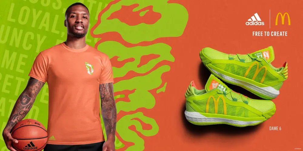Giày Adidas McDonald's x Dame 6 'Dame Sauce' FX3334 - Ảnh 3