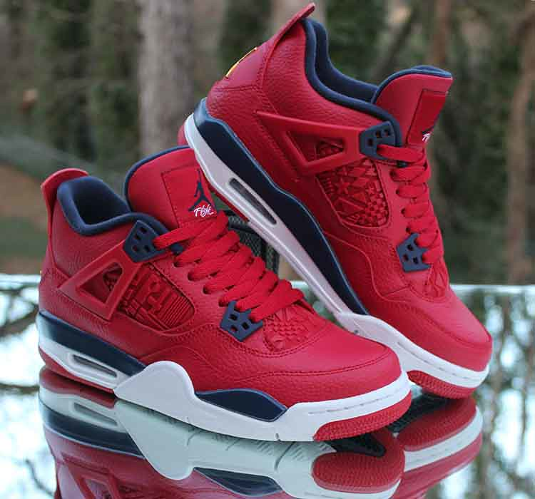 Giày Nike Air Jordan 4 Retro GS 'FIBA' 408452-617 - Ảnh 4