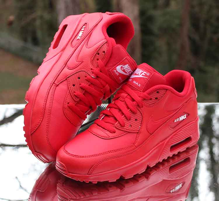 Giày Nike Air Max 90 Leather GS 'University Red' 833412-606 - Ảnh 5